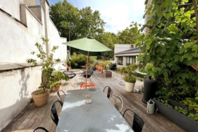 Loft familial avec grand jardin verdoyant
